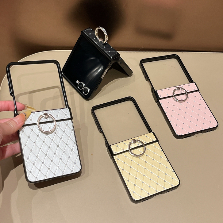 Proteção Do Eixo Tela Dobrável Luxo Strass Capa De Couro Para MOTO RAZR 70 60 50 40 Ultra