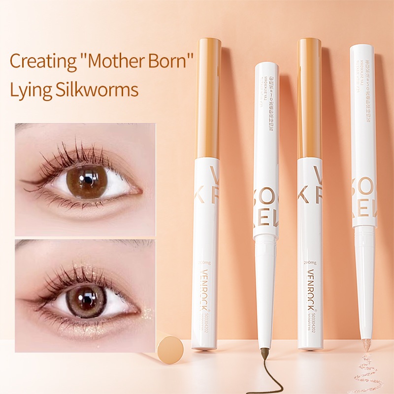 Delineador E Lápis De Sobrancelha De Longa Duração Para Sob Os Olhos , Caneta De Maquiagem À Prova De Manchas Fácil De C
