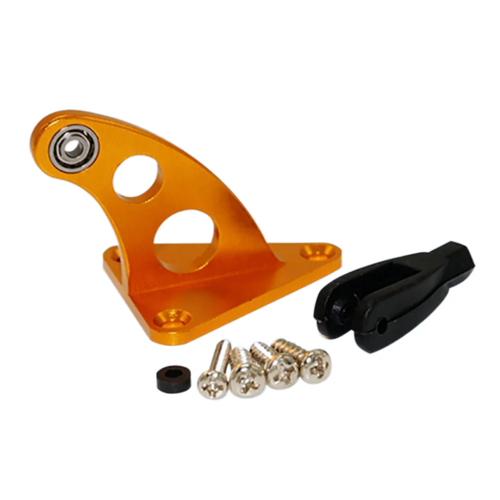 Kit 2 Braços Controle Alumínio 7075 CNC com Rolamento + Clevis + Parafusos - Aeromodelo RC Montagem DIY