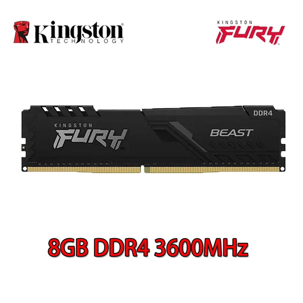 Kingston HyperX Fury Beast DDR4 PC RAM 8 Gb DDR4 3600 Mhz KF436C17BB/8 Memória D