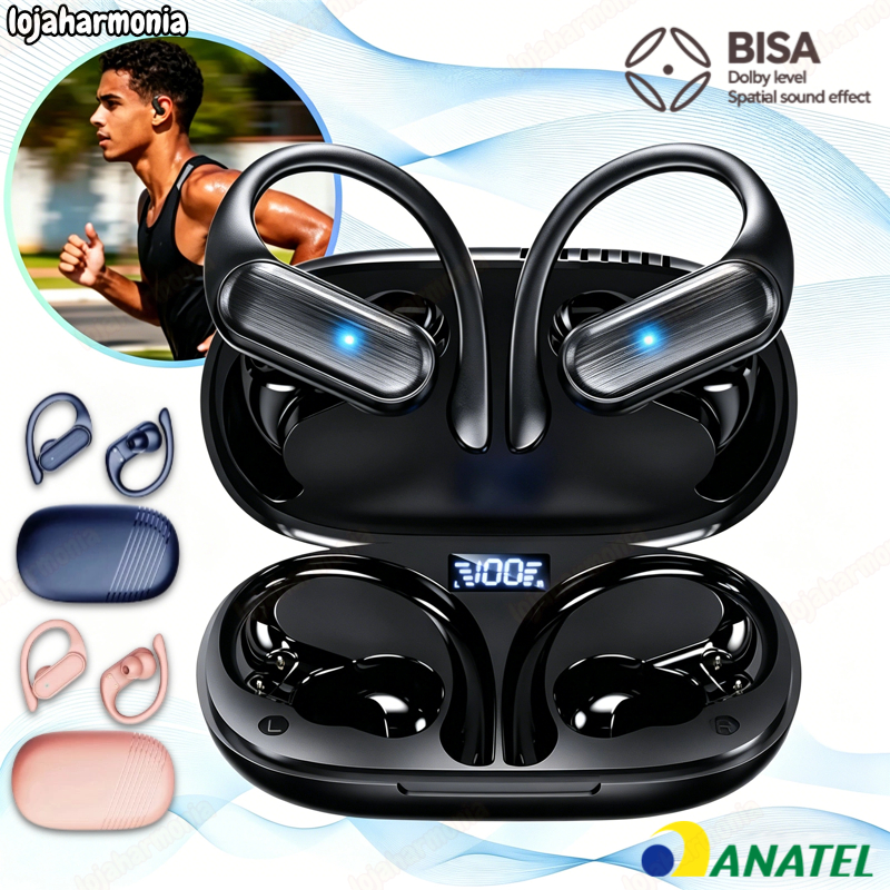Fone de Ouvido Bluetooth sem fio Controle Toque HiFI Estéreo À Prova Dwireless Água TWS Fone Esportes Sem Fio-LJ