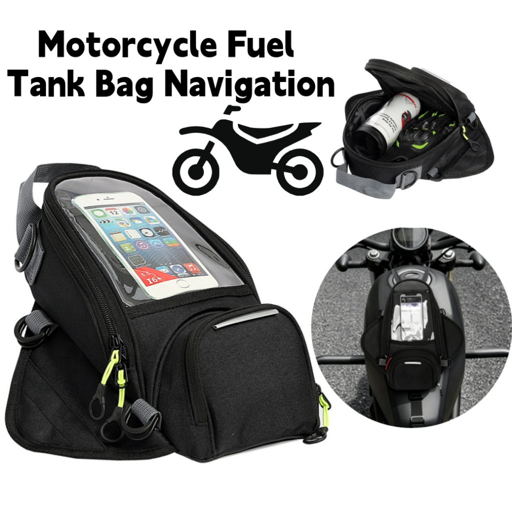 Bolsa Universal para tanque de combustível de motocicleta, bolsa de sela com ímã