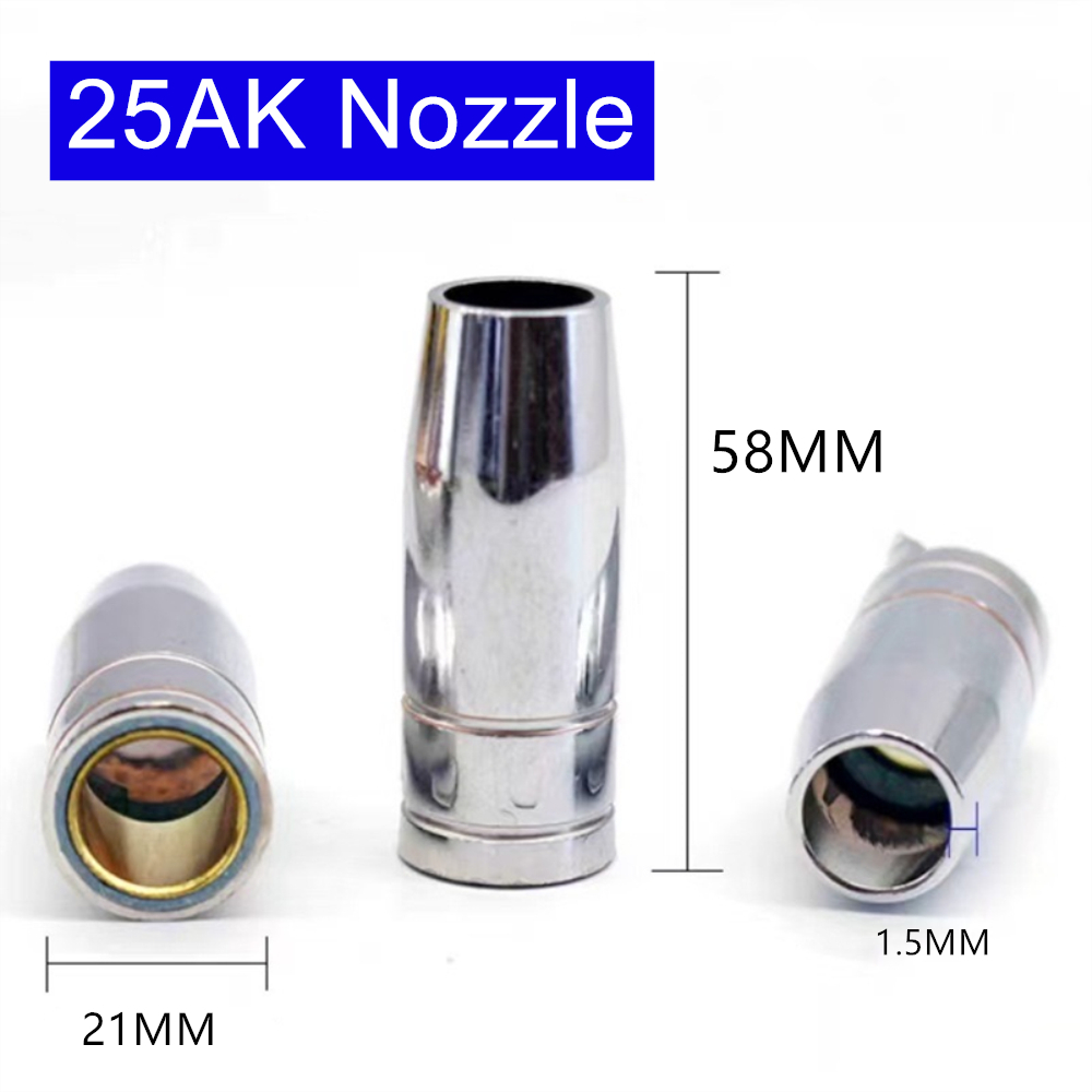 1/2/5PCS . TB25 MB25 25AK TB MB 25 Bico Contato Capa De Proteção De Gás Airless MIG MAG GMAW Tocha De Soldagem Parte