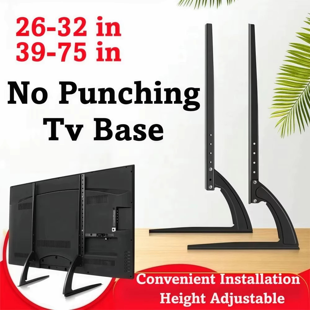 Suporte De Mesa Para Tv Base 36'' A 75'' Lcd Led oled qled Universal Samsung LG 42 43 48 50 55 58 60 65 70 75 Polegadas