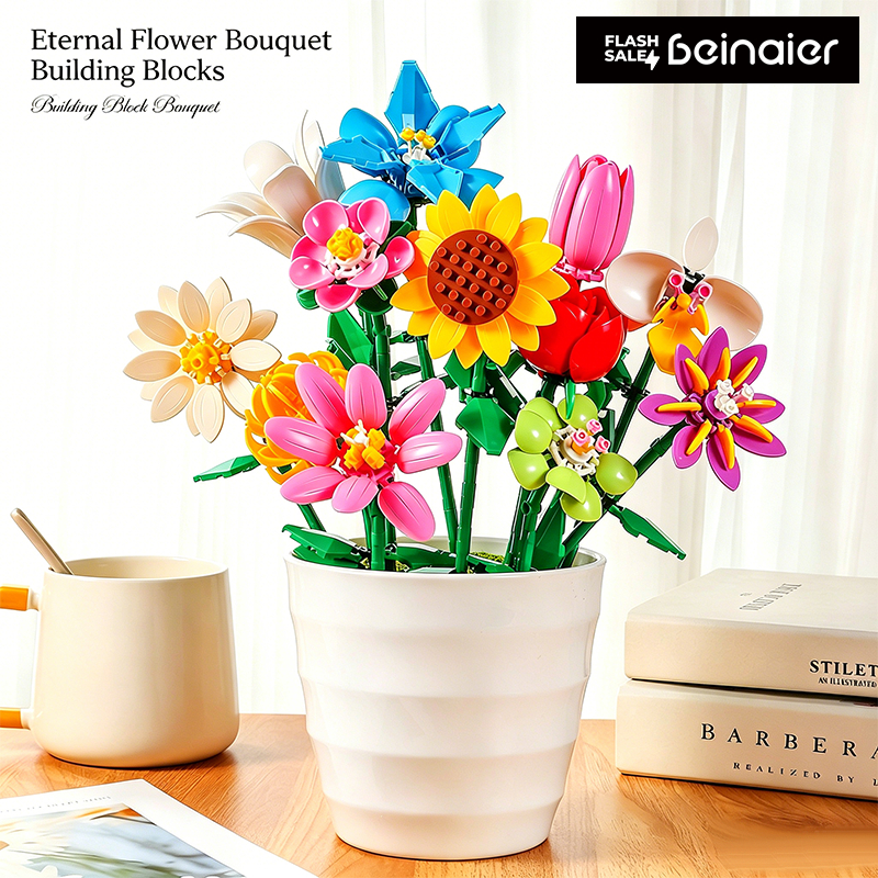 Decoração floral para festas, compatível com os blocos LEGO, presente de aniversário (PZJM-5)