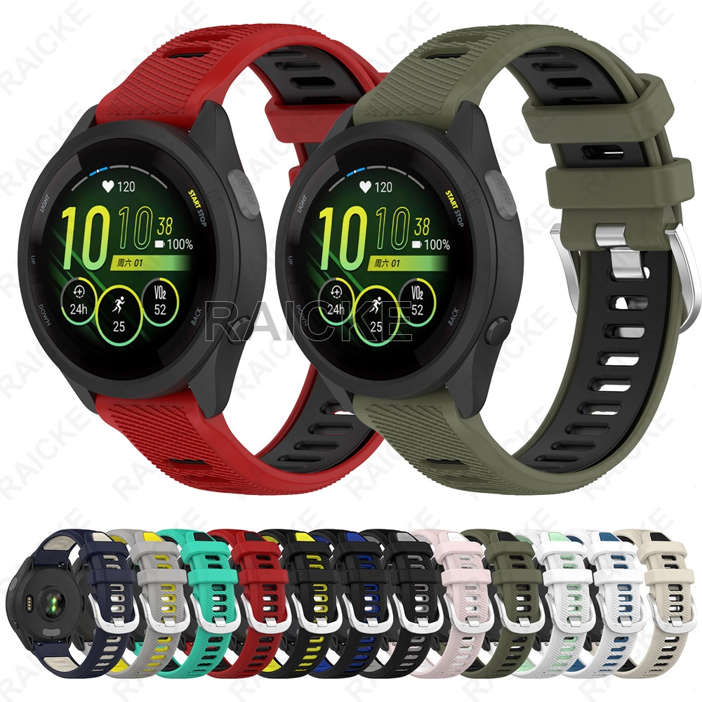 Pulseira Esportiva De Substituição De Silicone Para Garmin Forerunner 265S/265S Music/255S/Venu 3S/4 41mm/Vivomove 3s/4s