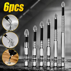 Kit 6 Pcs K5 De Bits De Chave De Fenda Magnética -Antiderrapantes Resistentes A Impactos Para Chaves Elétricas