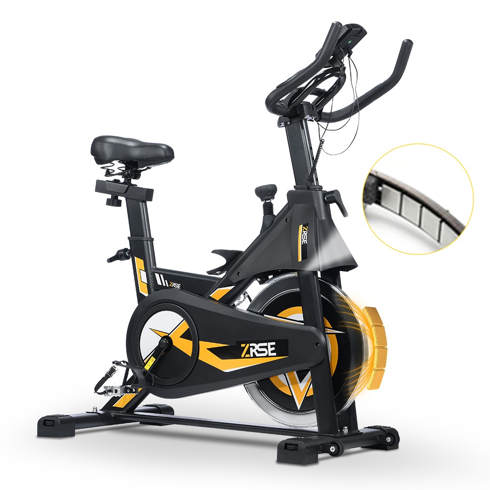 Bicicleta Ergométrica Spinning Magnética Roda de Inércia 10kg Suporta Até 180kg 1.90m