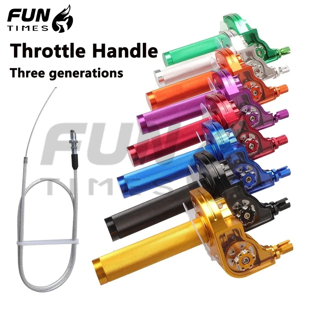 Acelerador Rápido CNC Contém Fio Motocicleta Ciclomotor Scooter ATV Quad Bike 7/8 " 22mm Guiador Universal Alumínio