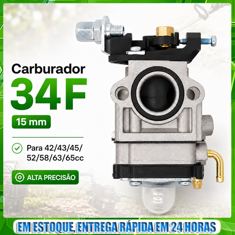 Carburador Para Roçadeiras Toyama Universal -42/43/45/52/58/63/65CC 2 Tempos