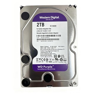 Novo WD Roxo 2TB Vigilância HDD WD20PURX 64M Cache SATA III 6.0 Gb/s 3.5 Alto-Falante CCTV NVR/DVR