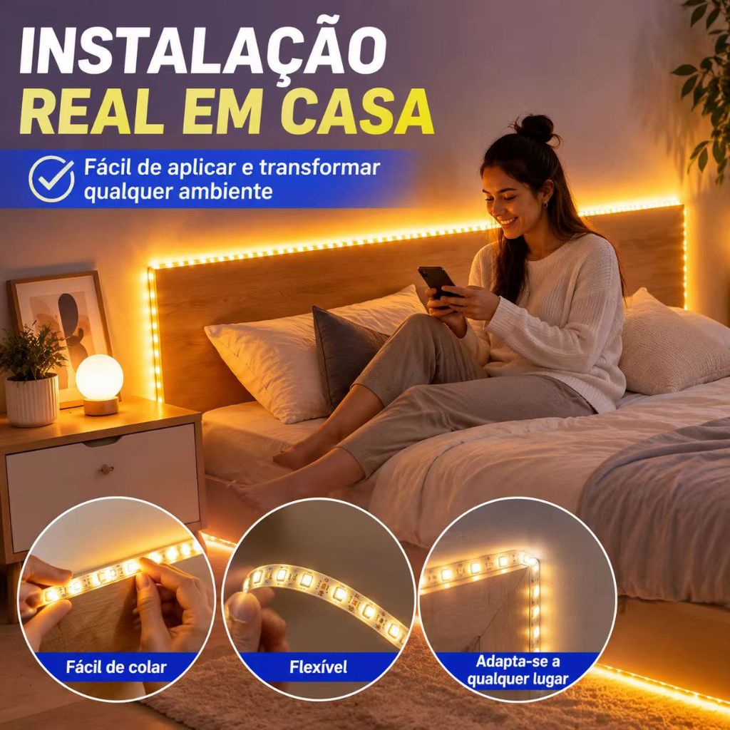 5m 3528 RGB LED Strip 300 LEDs Com Controlador , Iluminação De Decoração Para Lojas , Drywall E Teto