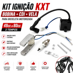 Bobina + Cdi + Vela Kxt Bicicleta Motorizada 80cc