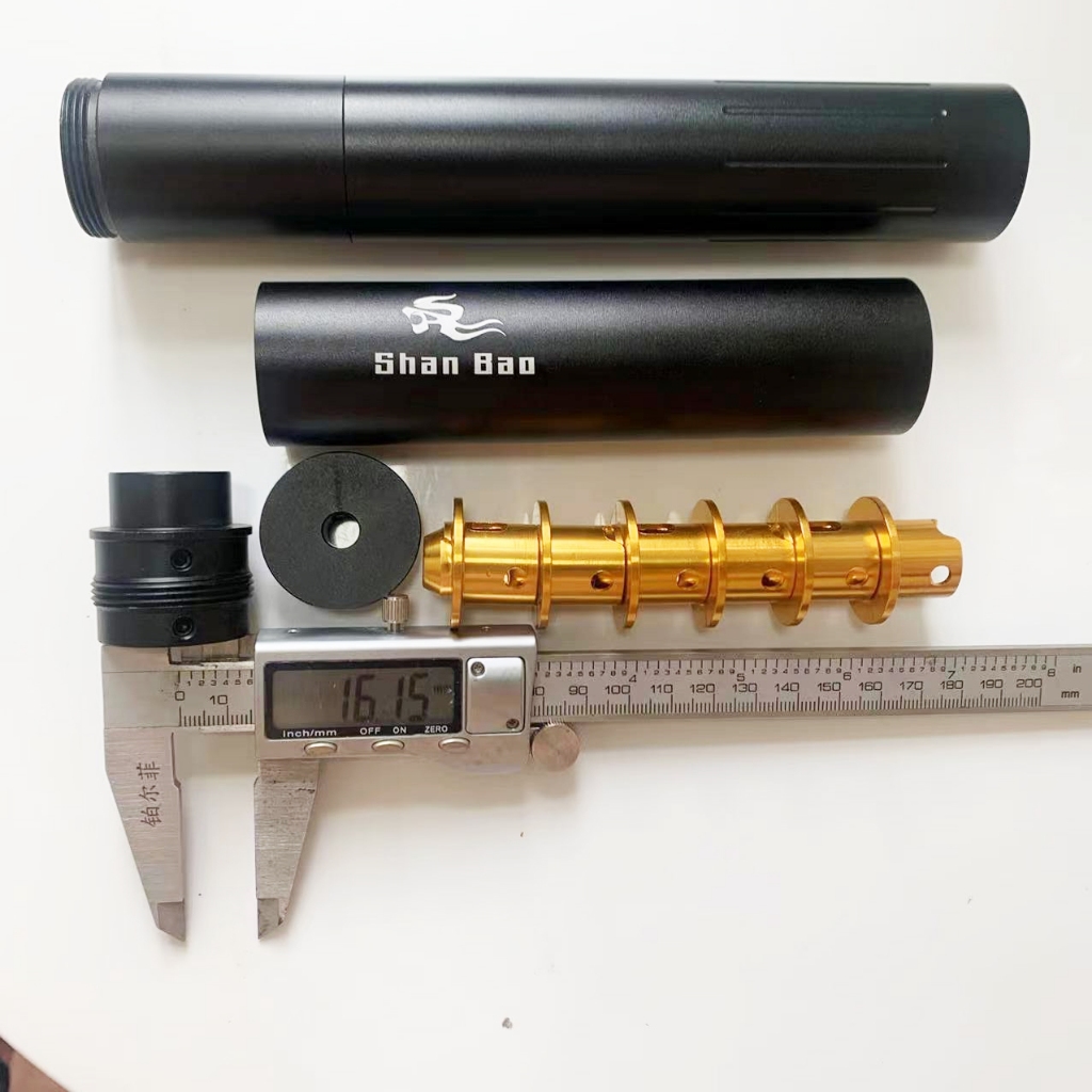 Shan Bao 6WD-37CM Nova Liga De Alumínio Amarelo Filtro De Combustível Copo Tubo Adequado (Grande)