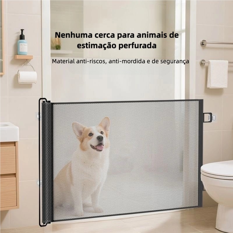 Guarda-corpo de porta de isolamento para cães e gatos domésticos