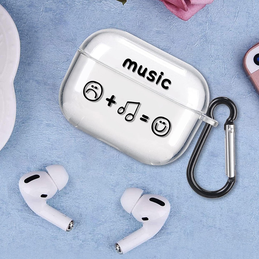 Capa Protetora Music Graffiti Expression Compatível Com Apple AirPods 4/1/2/3 Para Fones De Ouvido Sem Fio