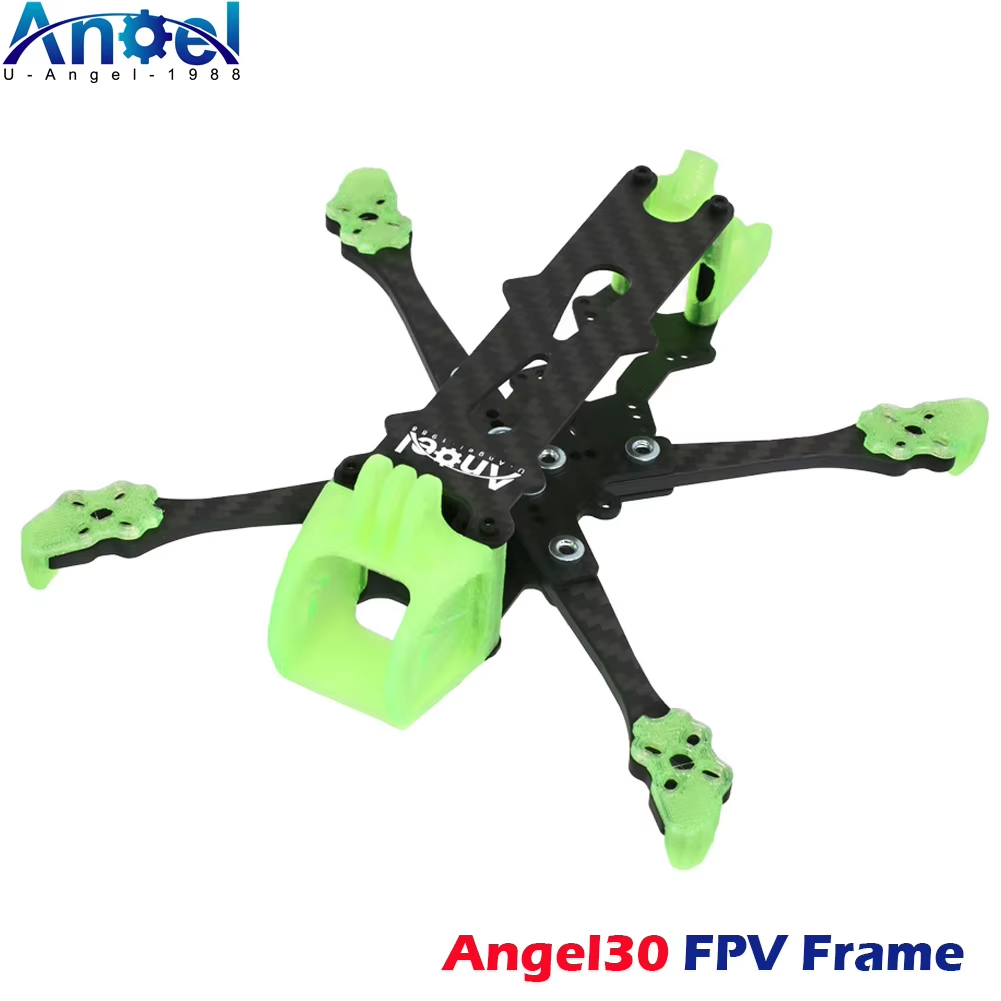 Angel30 Kit De Estrutura De Fibra De Carbono De 3 " Com Impressão 3D Para Motor Sem Escova RC FPV Racing Quad 1103-1204