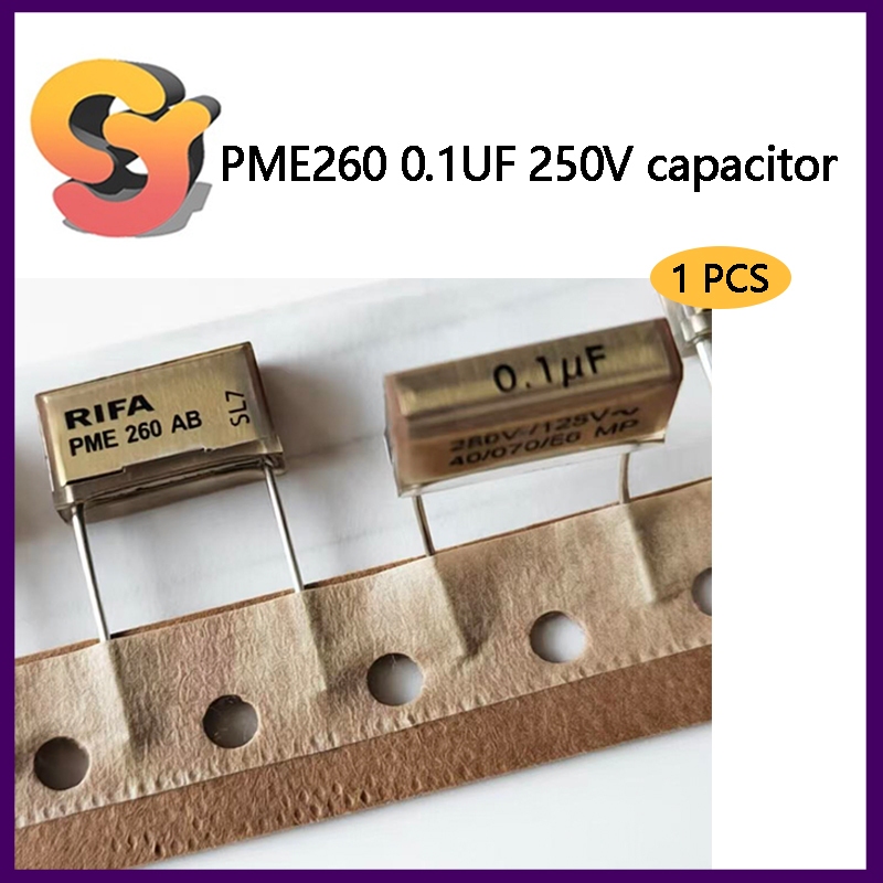 [Fornecimento de estoque pronto] Capacitor de filme PME260AB6100KR19T0 PME260 0.1 UF 100NF 250V 125V Capacitor RIFA