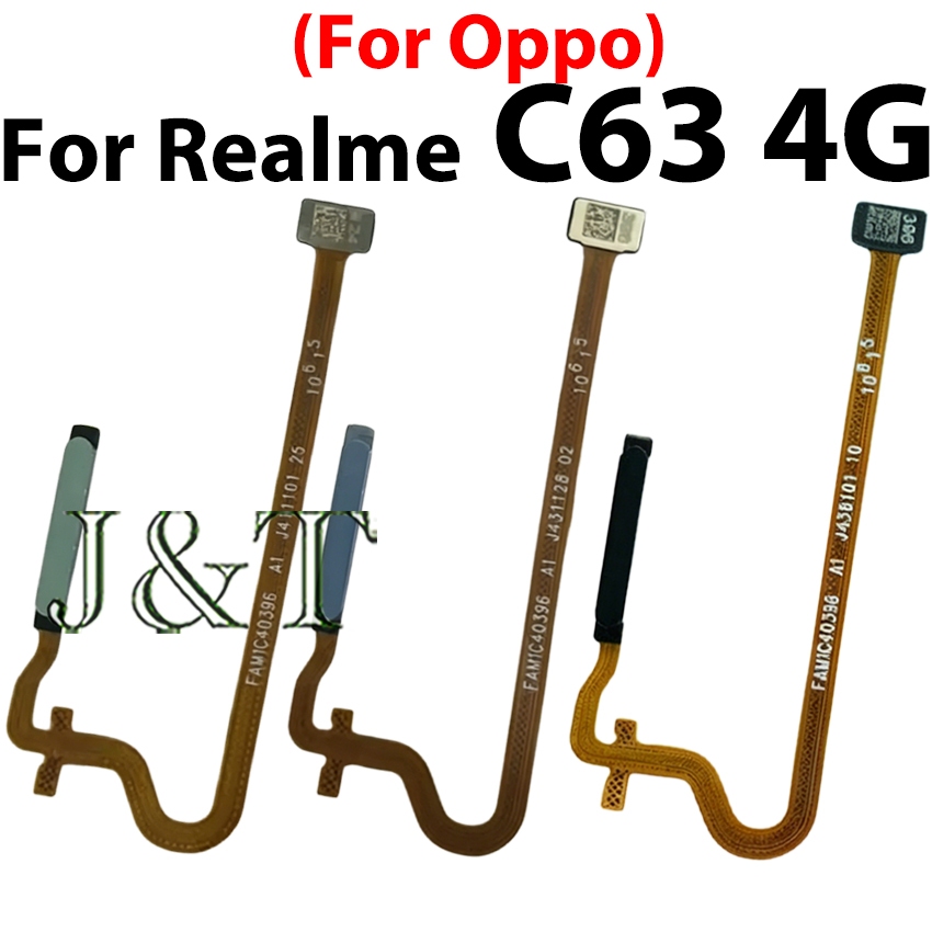 sensor De Impressão Digital Flexível Para Realme C63 4G Botão Liga/Desliga Fita Cabo