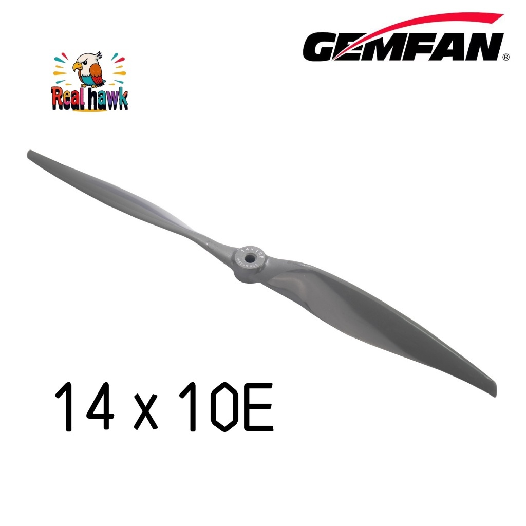 Hélice GEMFAN Vortex 14x10E Nylon Vidro CCW - Alta Performance Upgrade para Asa Fixa RC Mais Eficiente que APC