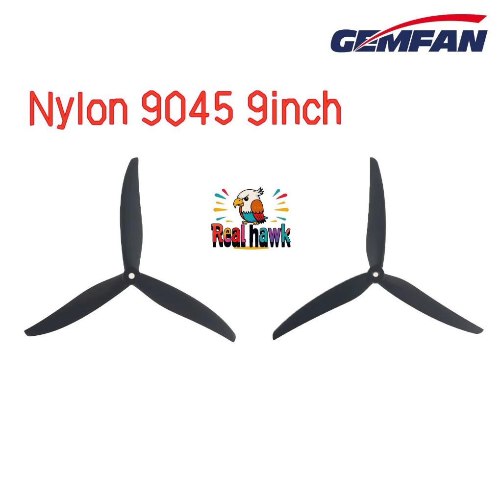 Gemfan Flash 9045 Hélice De 3 Lâminas De 9 Polegadas CW CCW Para Drone LR8 RC FPV X Class