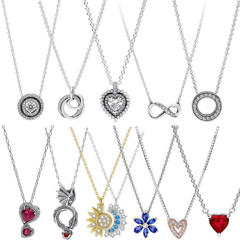 [MAIS VENDIDO] S925 colar de prata feminino clássico moda colar de diamante presente