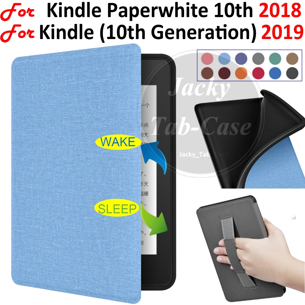 Para kindle 10a Geração/Paperwhite 10o eReader 2018 PQ94WIF 2019 J9G29R Caso Portátil Pano Macio Flip Capa