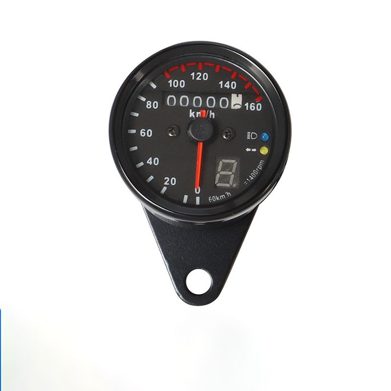 Para Harley Steed Dadi Eagle Motocicleta LED Velocímetro Com Indicador De Engrenagem Retro Digital Odômetro Tacômetro Mo