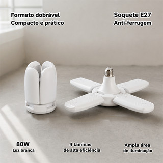 Lâmpada grande de 35 centímetros,econômica,80 watts,LED,dupla voltagem,formato de pétala,para quarto,sala e cozinha