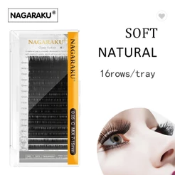 Nagaraku Extensão De Cílios Postiços Individuais De 7-15mm