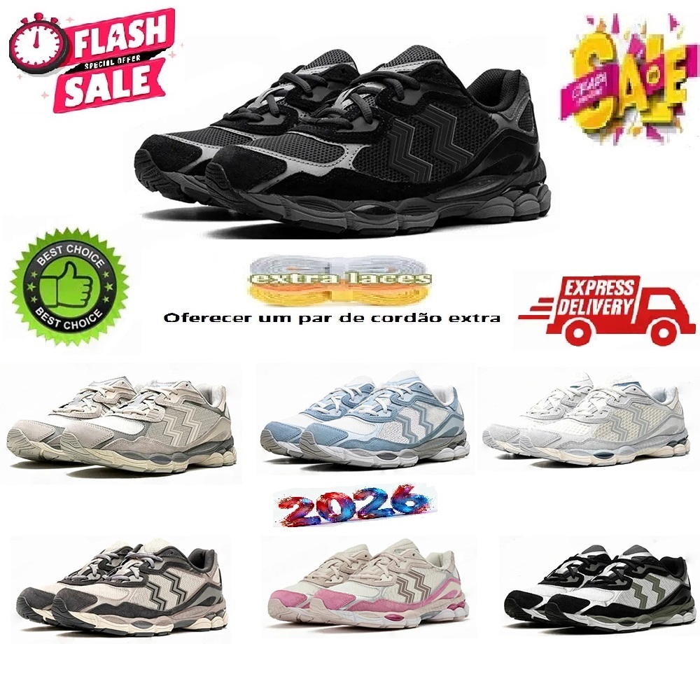 2026 Tênis De Corrida De Designer Masculino E Feminino De Tamanho Grande Cinza Grafite Preto Ostra Céu Ártico Gream Rosa