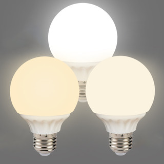 KIT 3 Lâmpadas Globo LED , 3 Cores , Tensão Dupla , E27, Luzes Decorativas 7W/9W/12W/15W 110-220V
