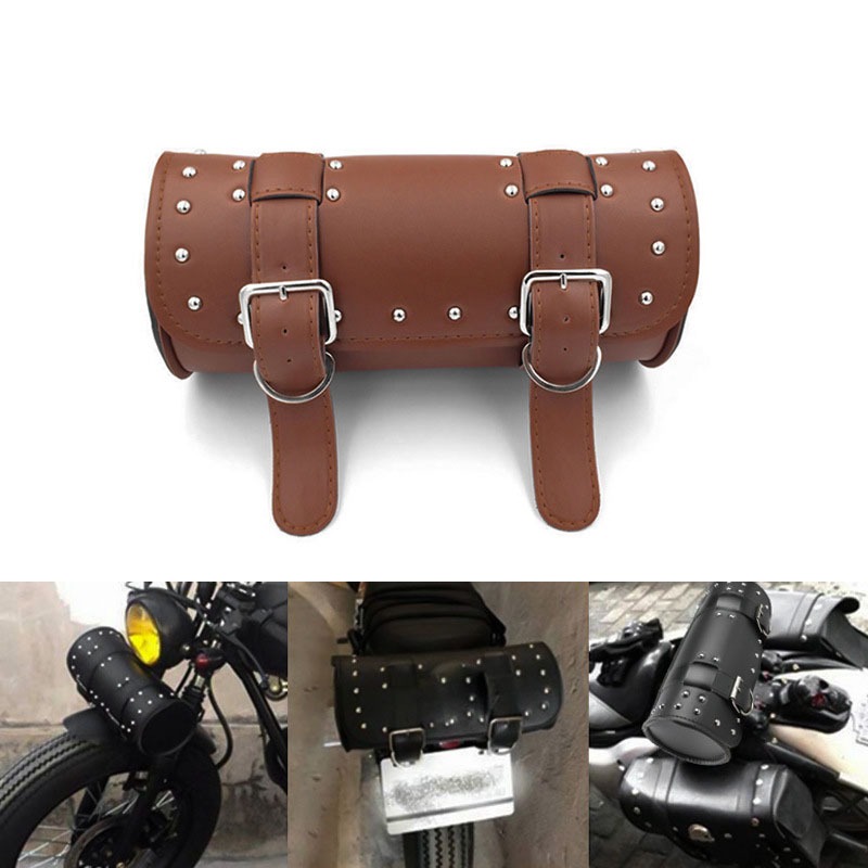 Universal Motocicleta Bicicleta Elétrica Guiador Saco Sela Cauda Ferramenta Bolsa De Armazenamento Para Harley Cruiser P