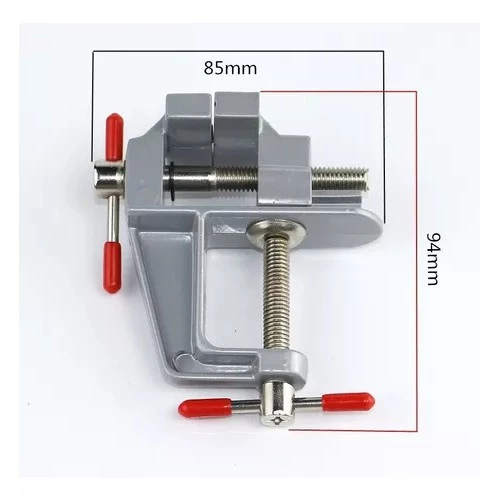 Morsa de Bancada Mini Torno de Mesa Profissional 40mm Aço Reforçado  Base Fixa para Marcenaria e Artesanato Ferramentas