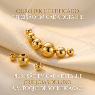 St. kunkka 30 /50 /100pcs Ouro18K Miçanga dourada e prata 2mm/bijuterias bijuterias colar pulseira brincos