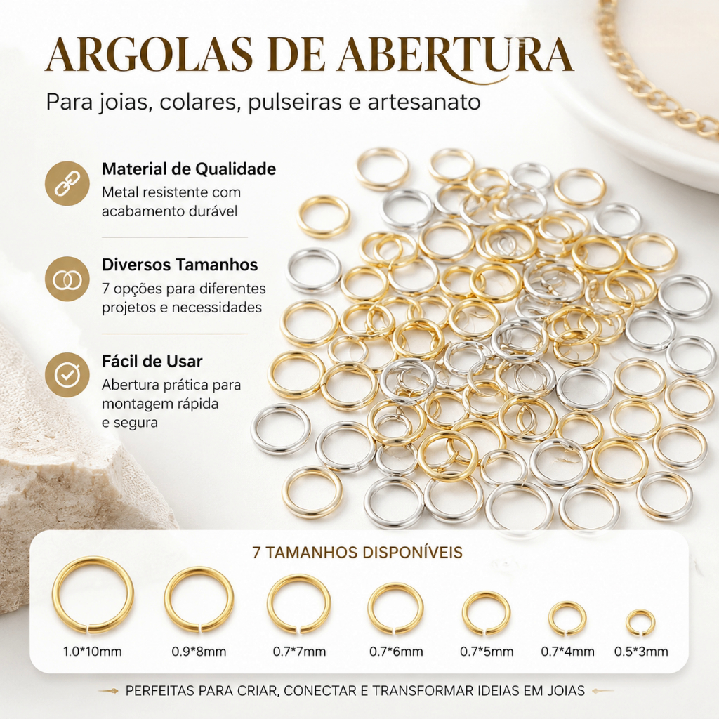 St.kunkka 50-200Pcs Argolinha Em Aço Inoxidável argola Elo para chaveiro/ pingente/ bijuteria/ cor prata ou dourado