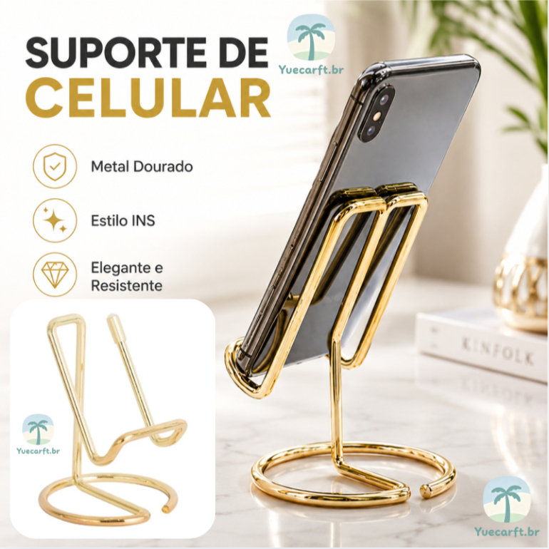 Suporte de Celular em Metal Estilo INS