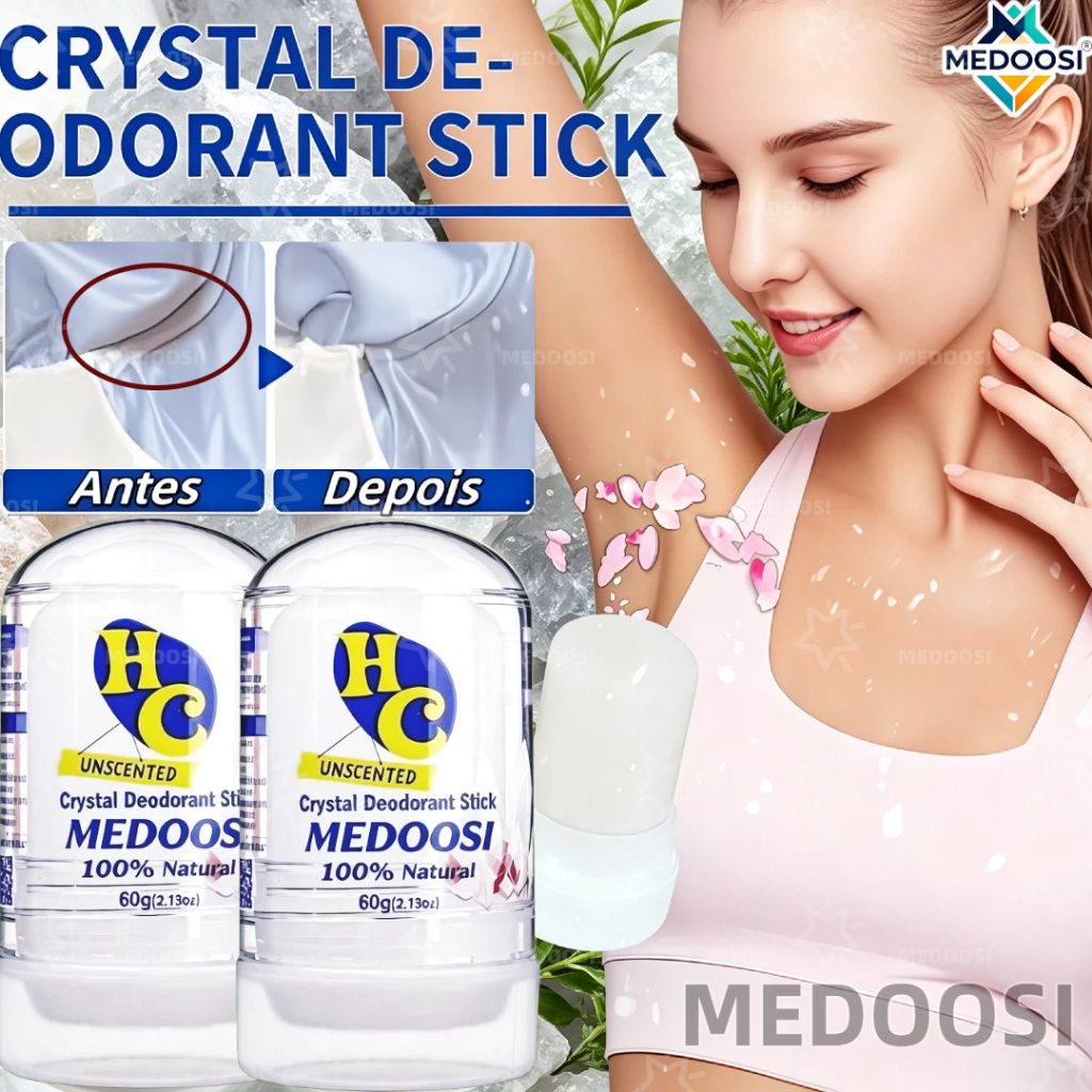 Desodorante Natural Cristal Antitranspirante Unissex