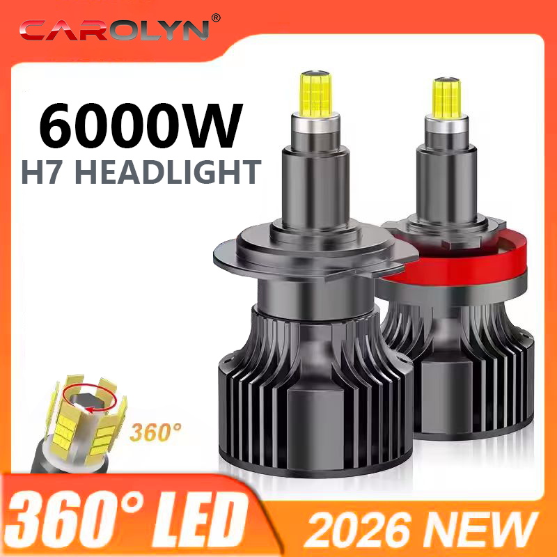 6000W 8000000LM 3D 360 H1 H7 Led Lâmpada Do Farol Carro Canbus H8 H9 H11 Luzes De Nevoeiro 9006 9005 Plug & Play Automát