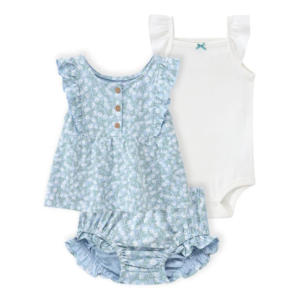 Lucky Baby Kit Roupas Bebê Recém-Nascido Unissex Manga Longa e Curta 100% Algodão Confortável 0–12 Meses