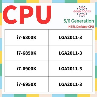 i7-6800K 6850K 6900K 6950X 5a/6a Geração INTEL Core Desktop CPU LGA2011-3/V3 Suporte X99 Placa-Mãe