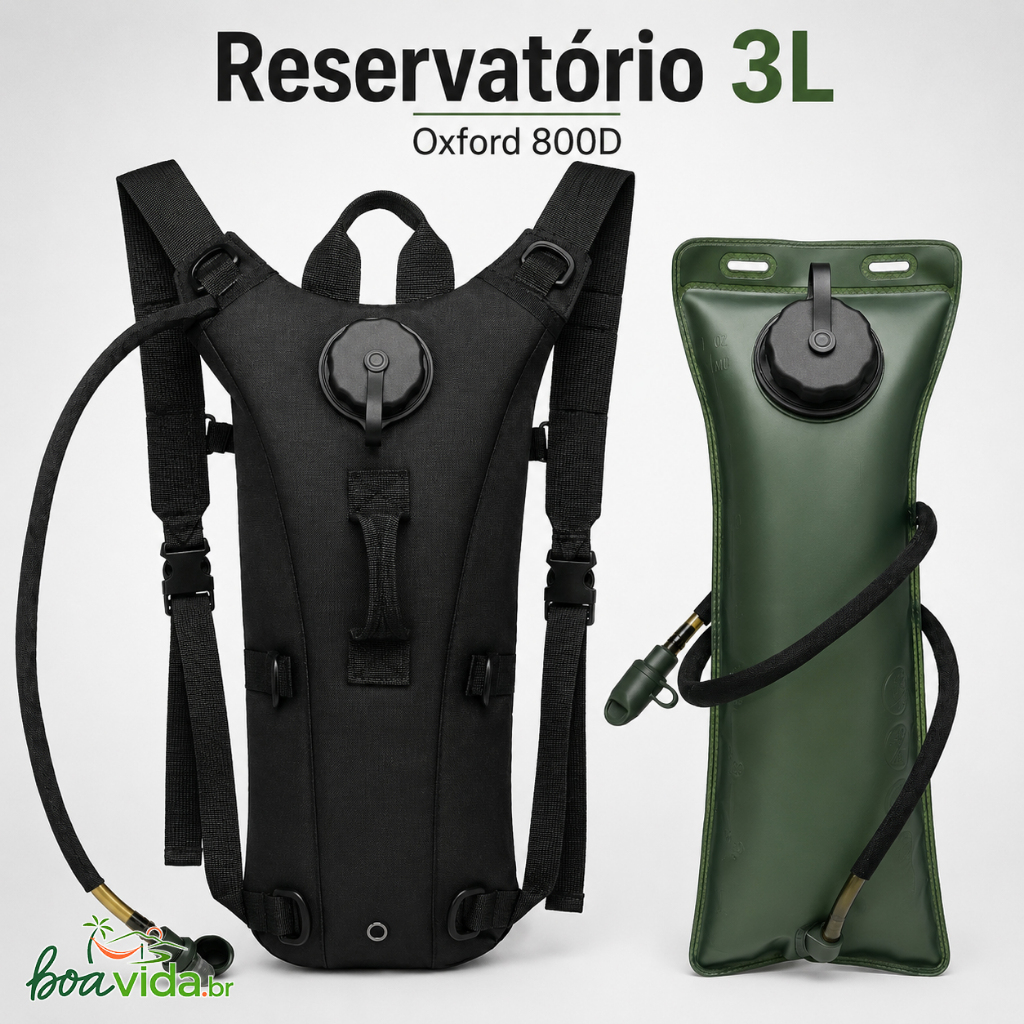 Mochila Hidratação Kms Trilha Bicicleta Térmica C/ Refil 3l