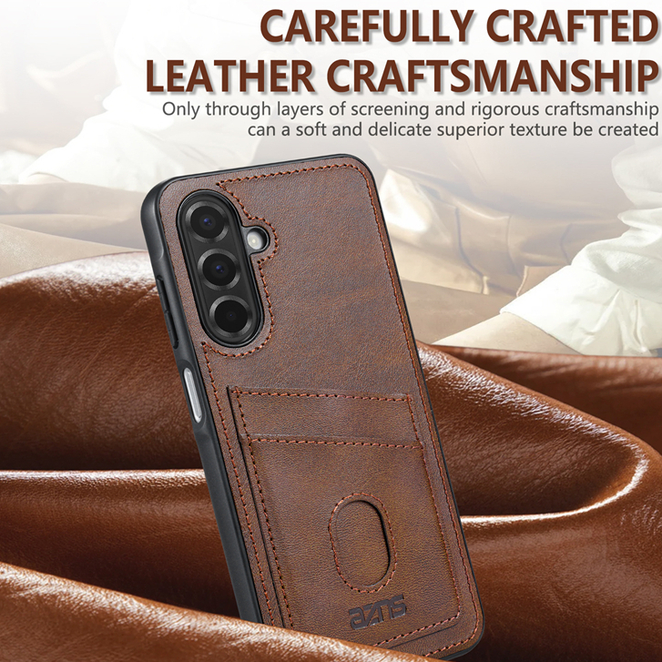 Inserir cartão Luxo Couro Capa Para Samsung Galaxy A57 A56 A55 A37 A36 A35 A25 A26 A27 A17 A16 A15 A73