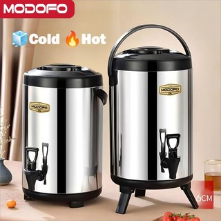 Balde Térmico De Aço Inoxidável MODOFO 6-12L De Chá De Leite Prateado Jarro De Grande Capacidade Air Panas Dan Sejuk Iso