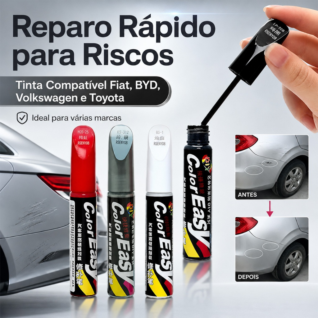 Caneta Profissional De Reparo De Pintura Automotiva Removedor De Arranhões Manutenção Ferramenta Cores de Montadora