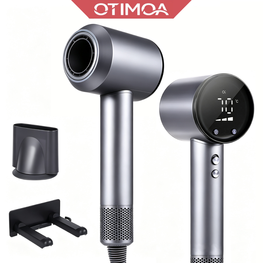 OTIMOA Secador De Cabelo 220V Alta Velocidade Secador íons negativos Profissional | 500 Milhões de Íons para Salão