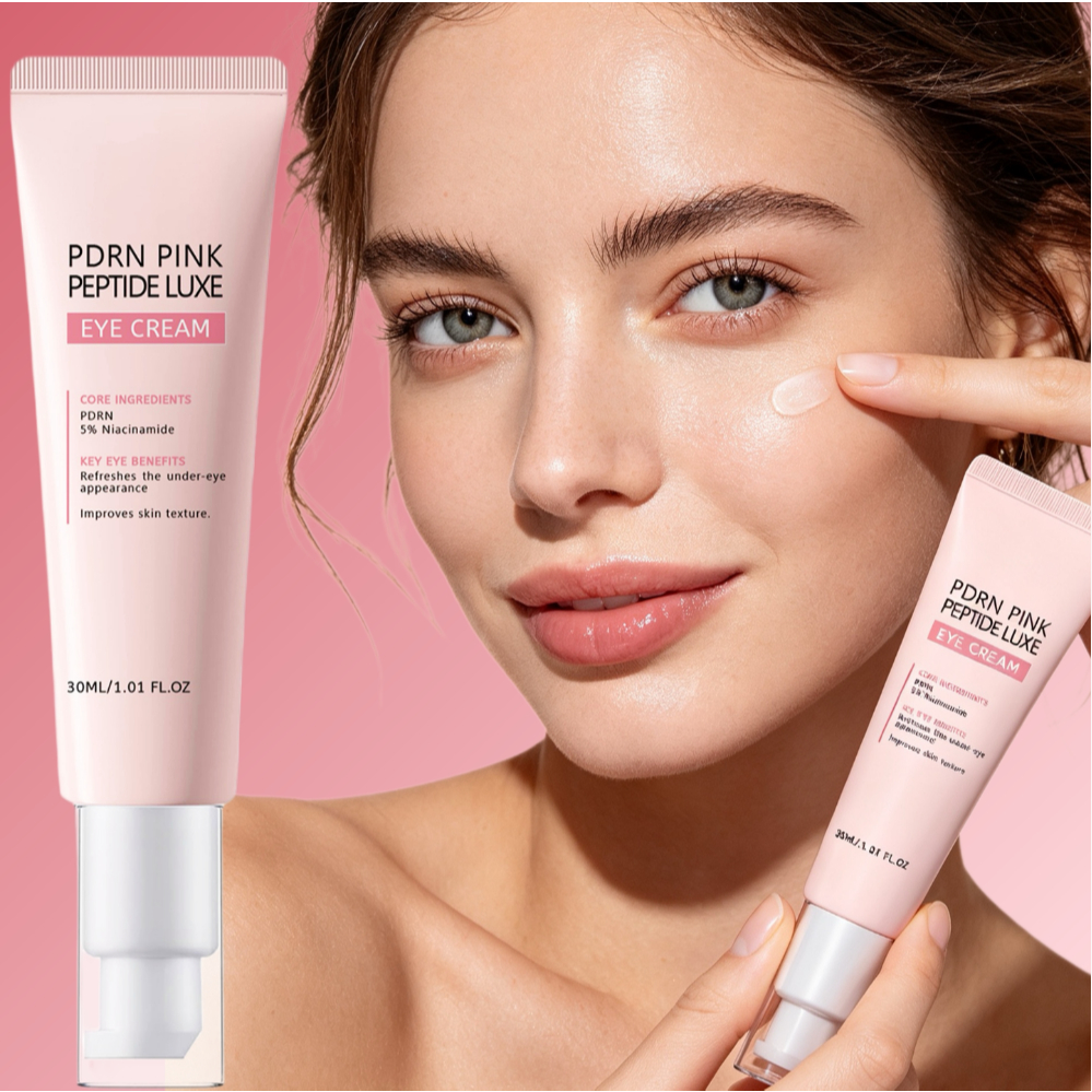 Creme Olhos PDRN Peptídeos Rosa | Anti-rugas Atenua Olheiras Lifting Reafirmante Elasticidade Hidrata Profunda Inverno