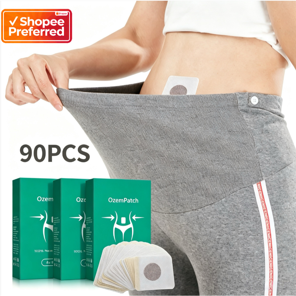 Kit 90 Adesivos Drenagem Corporal | Reduz Inchaço Abdômen Braços Coxas Modelador Firmador Natural