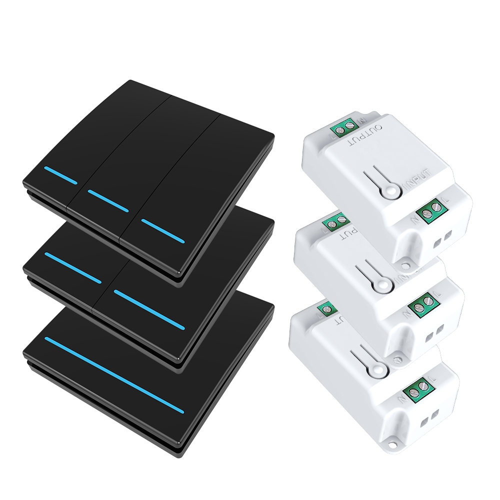 Interruptor Sem Fio RF 433MHz Inteligente De Controle Remoto Botão Para Lâmpada Liga/Desliga Eletrodomésticos