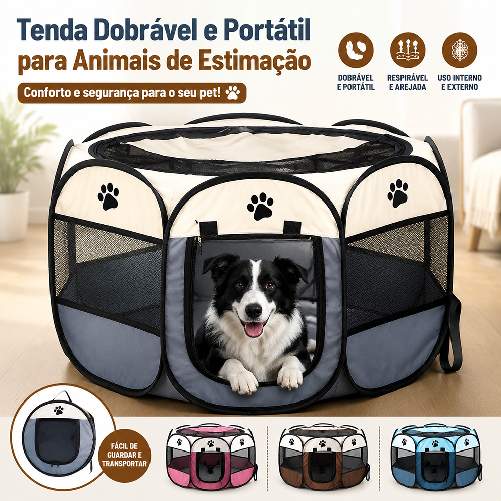 Casinha Para Pets Gatos Grande Dobrável Portátil Fácil armazenamento